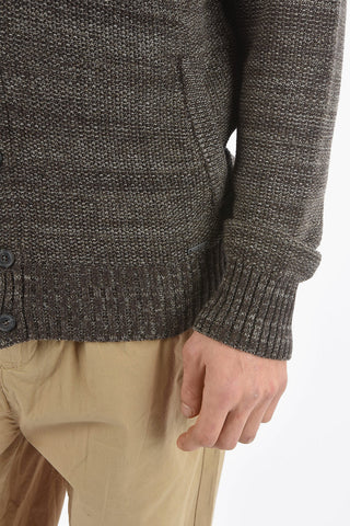 Cotton SOFT HEAVY Cargigan with Logoed Buttons