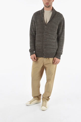 Cotton SOFT HEAVY Cargigan with Logoed Buttons