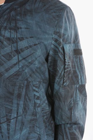 Bomber Leggero EAGLE Con Motivo Vegetale All-Over