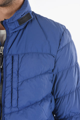 Solid Color SUNDANCE Down Jacket with Contrasting Zipped
