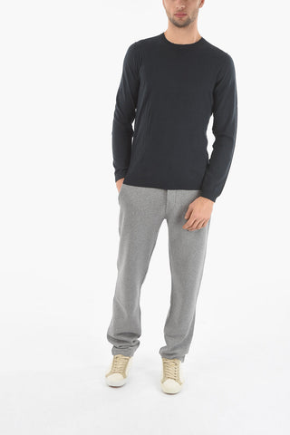 Lightweight Cotton Crew-Neck Sweater