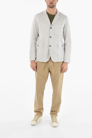 Patch Pockets Cotton Stretch 3-Buttons TRAVEL Blazer