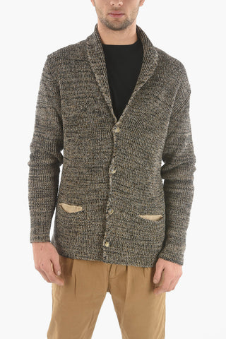 Maxi Cardigan in Lino e Cotone a Trecce