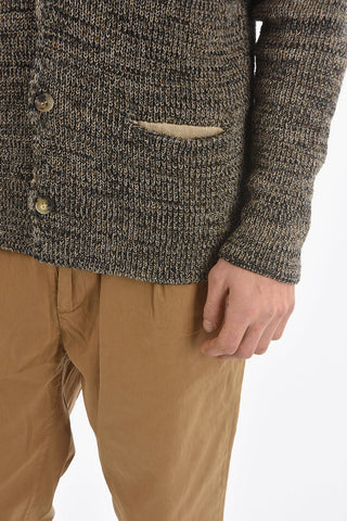 Maxi Cardigan in Lino e Cotone a Trecce
