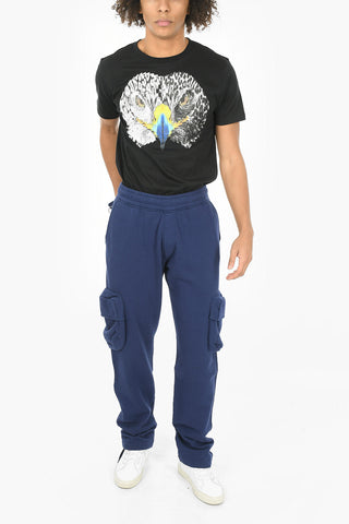 Printed Joggers With Pockets And Ankle Drawstrings
