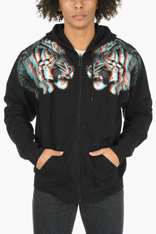 Zipped TAJO Printed Hoodie