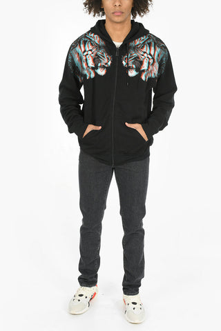 Zipped TAJO Printed Hoodie