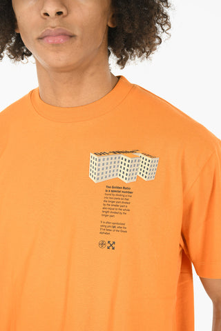 Short Sleeved BUILDING Printed Crewneck T-shirt