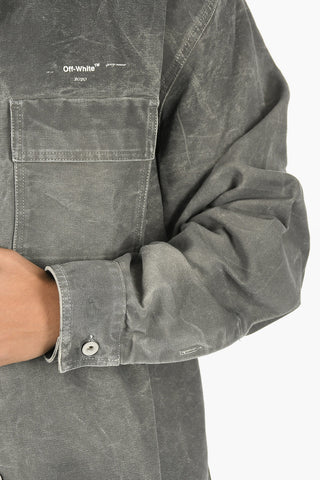 Denim ARROW Printed Logo Overshirt