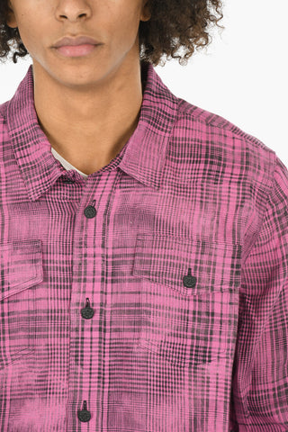 Checkered Linen MIRROR MIRROR Printed Shirt
