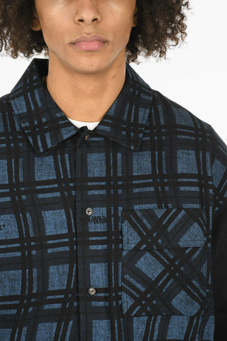 Printed Logo CONTRAST Checkered Shirt