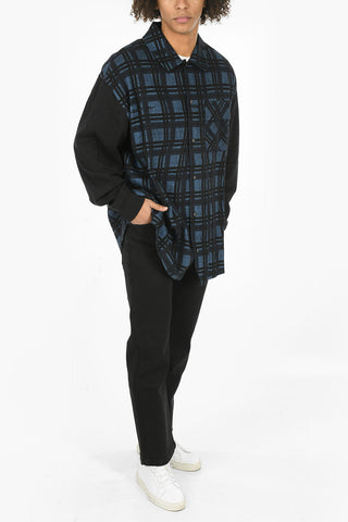 Printed Logo CONTRAST Checkered Shirt