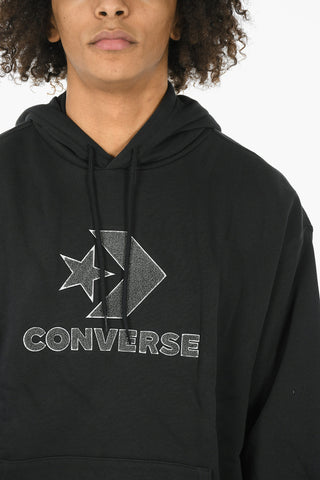 Loose Fit Sweatshirt GO-TO with Hood and Embossed Logo