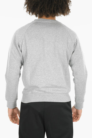 Glittered Print FIVE STRIPE Crewneck Sweatshirt