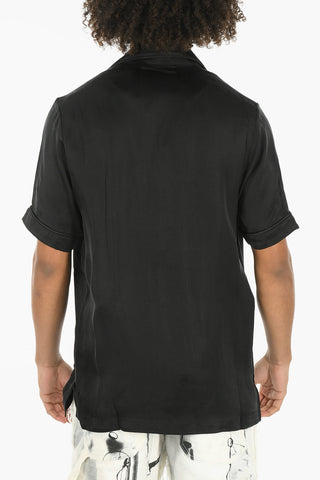 Short Sleeves SCORPION Shirt Embelished With Rhinestones