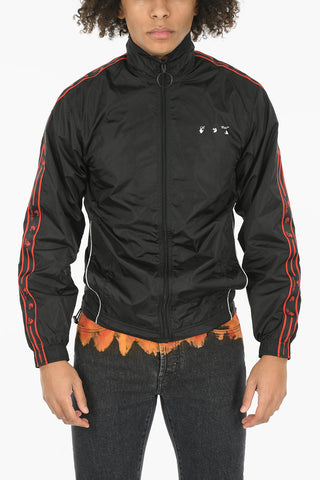 Contrastig Band STRIPE Zipped Sweatshirt