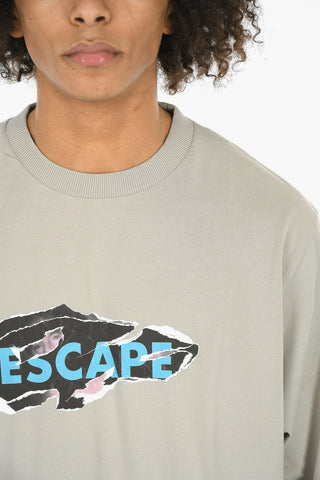 Short Sleeves Printed ESCAPE Crewneck T-shirt