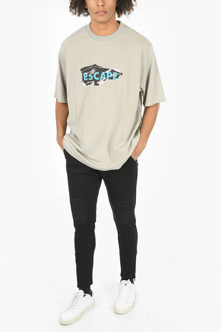 Short Sleeves Printed ESCAPE Crewneck T-shirt