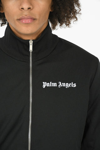 Glittered Print EXCL FLAMES TRACK Zipped Sweatshirt