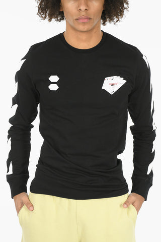 T-Shirt Stampata SSENSE BOAT A Maniche Lunghe