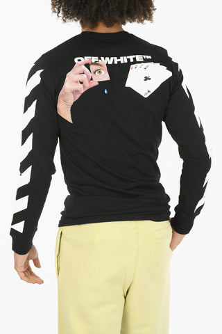 T-Shirt Stampata SSENSE BOAT A Maniche Lunghe