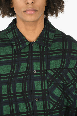 Printed Logo CONTRAST Checkered Shirt
