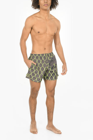 Printed BROKEN Swim Shorts
