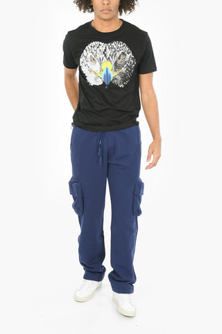 Short Sleeved Printed COMALLO Crewneck T-shirt