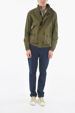 Solid Color PAPERY Jacket with Hidden Closure