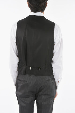 CC COLLECTION 3-Piece CERIM. REFINED Suit with Pinstriped Pants