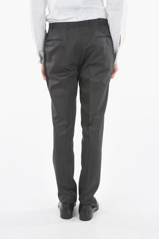 CC COLLECTION 3-Piece CERIM. REFINED Suit with Pinstriped Pants
