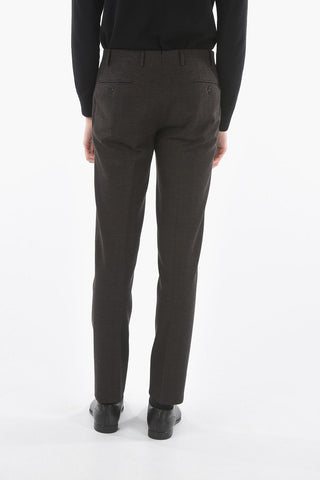 Mid Rise Tweed Pants