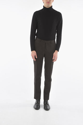 Mid Rise Tweed Pants