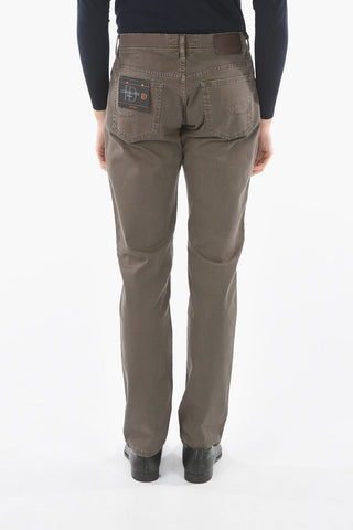 ID COLLECTION Jeans Trousers with Back Pocket Embroidery