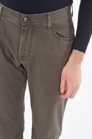 ID COLLECTION Jeans Trousers with Back Pocket Embroidery