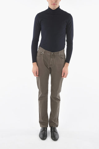 ID COLLECTION Jeans Trousers with Back Pocket Embroidery