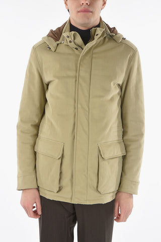 Parka Imbottito Con Cappuccio Removibile