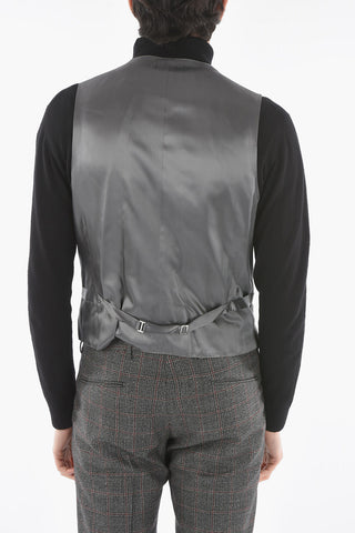CC COLLECTION Glen-checkered RETAILORED Lined Suit with Notch Lapel