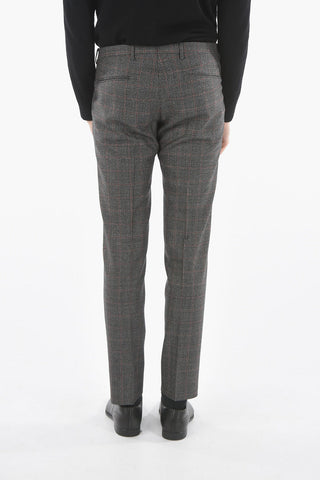 CC COLLECTION Glen-checkered RETAILORED Lined Suit with Notch Lapel