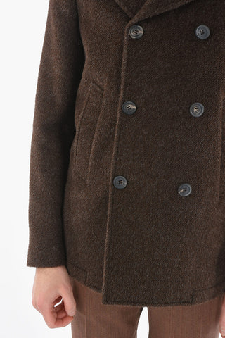 Half-lined Coat with Slanted Pocket
