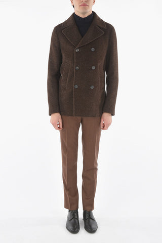 Half-lined Coat with Slanted Pocket