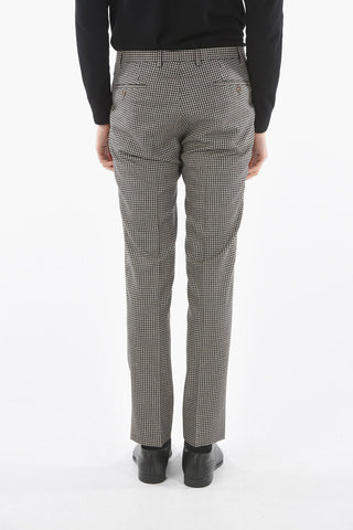 CC COLLECTION Microcheckered RESET 2-piece Suit with Beetle Brooch