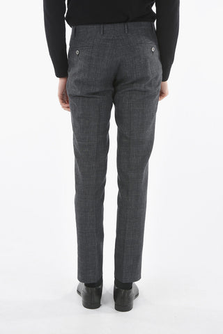CC COLLECTION Lined Single Breasted Linen Blend Suit