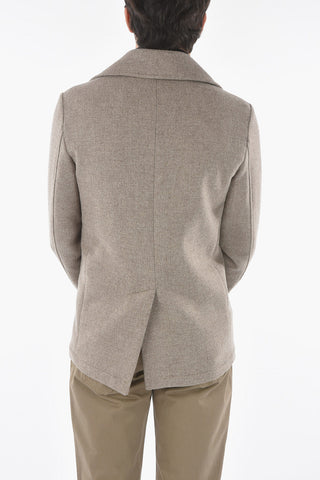 Half Lined Double Breasted Virgin Wool Coat