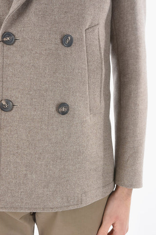 Half Lined Double Breasted Virgin Wool Coat
