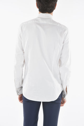 CC COLLECTION Checked Cotton Shirt with Cufflinks
