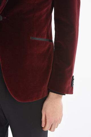 Cotton Lined Suit with Shawl Lapel
