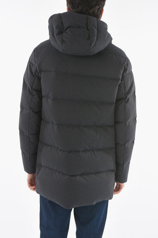 CC COLLECTION O. WEAR Houndstooth Motif Padded Jacket