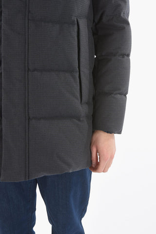 CC COLLECTION O. WEAR Houndstooth Motif Padded Jacket