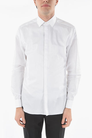 CC COLLECTION Micro Checked Spread Collar Shirt